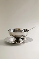 SHINY METAL ICE-CREAM CUP SET