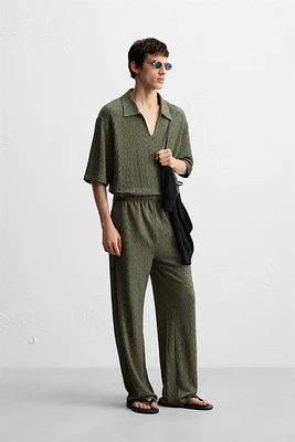 PANTALON STRUCTURÉ À TEXTURE