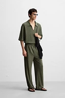 PANTALON STRUCTURÉ À TEXTURE