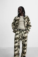 PANTALON RELAXED FIT À IMPRIMÉ ANIMAL