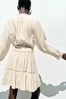 ROBE COURTE EFFET FROISSÉ