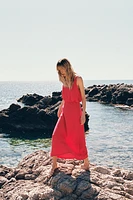 ROBE MIDI PLIS TAILLE