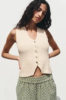 KNIT VEST TOP