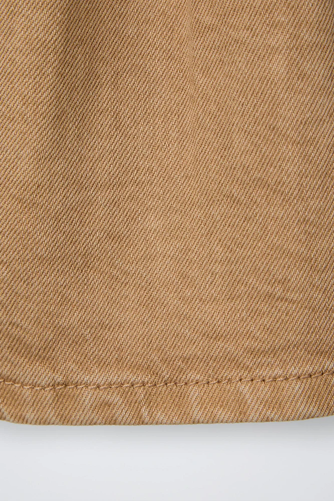SERGED SKIRT WITH TIES
