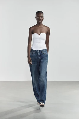 BODY BANDEAU EN POLYAMIDE À PLIS
