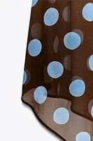 JUPE ASYMÉTRIQUE À POIS