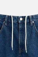 BAGGY DRAWSTRING JEANS