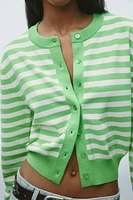STRIPED KNIT JACKET