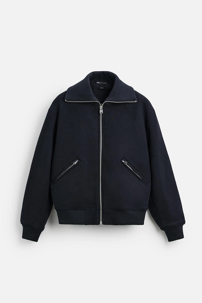 RIB COLLAR JACKET