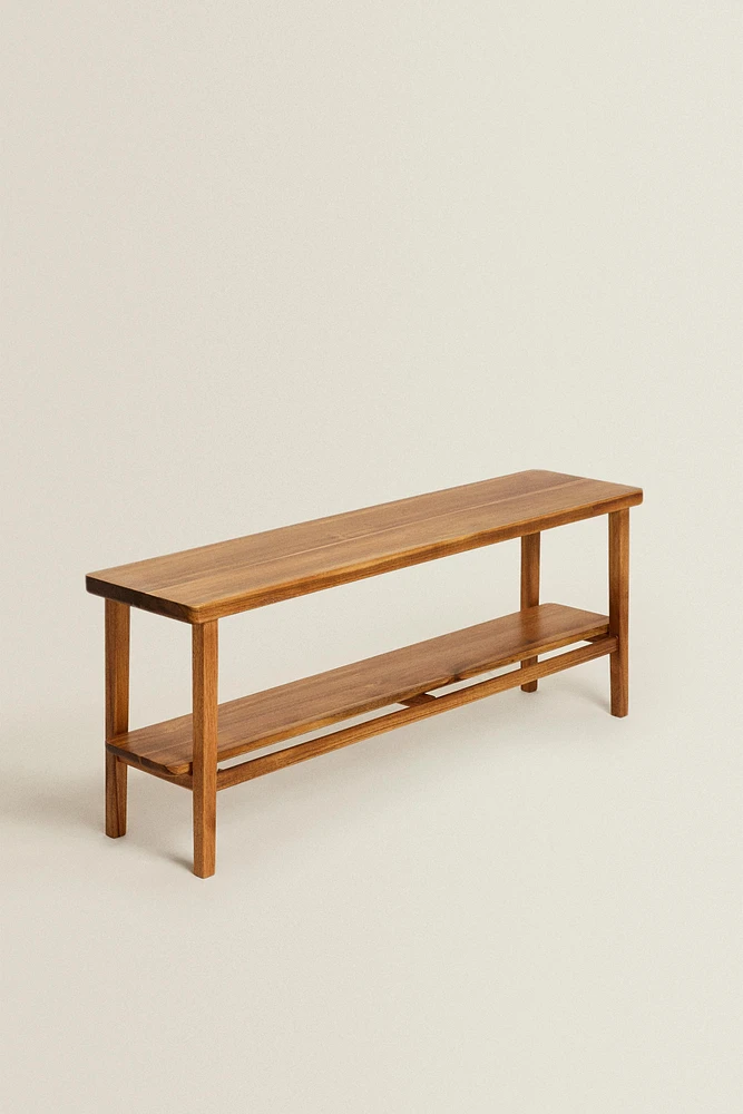 ACACIA WOOD DOUBLE BENCH