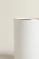 RIMMED BONE CHINA MUG