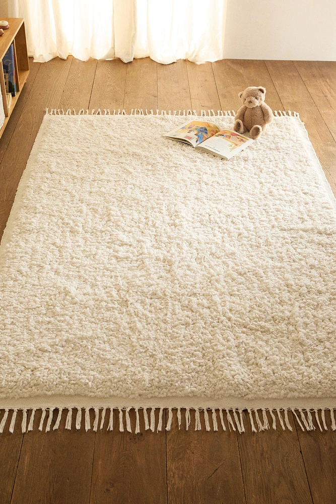 TAPIS RECTANGULAIRE COTON TEXTURÉ