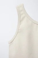 RIBBED T-SHIRT AND HEAVY BERMUDA SET