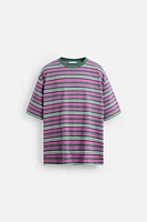 STRIPED JACQUARD T-SHIRT
