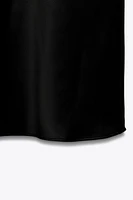 SATIN MIDI SKIRT