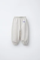 PLUSH TEXT JOGGERS