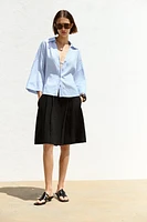 CHEMISE MANCHE LARGE AVEC LIN