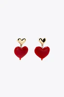 COMBINED HEART EARRINGS