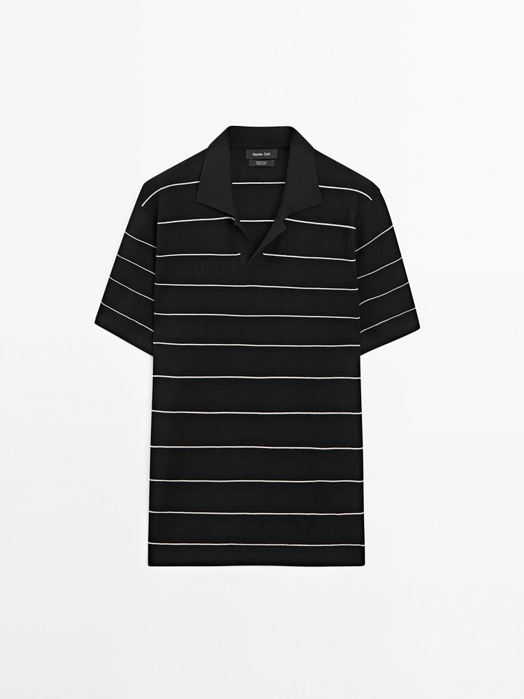 Polo rayures manches courtes coton