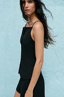 BUTTON TOP VEST
