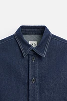 DENIM OVERSHIRT WITH POCKET