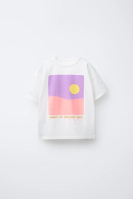 T-SHIRT IMPRIMÉ COUCHER DE SOLEIL
