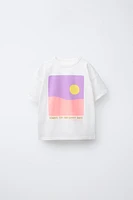 T-SHIRT IMPRIMÉ COUCHER DE SOLEIL