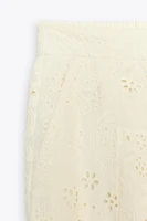 ZW COLLECTION PANTS WITH PERFORATED EMBROIDERY
