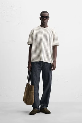 JACQUARD STRIPED T-SHIRT