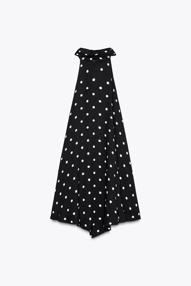 POLKA DOT HALTER TOP ZW COLLECTION