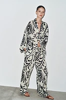 PANTALON IMPRIMÉ RAMIE ZW COLLECTION