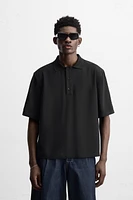 FLOWY POLO SHIRT