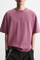 WASHED EMBROIDERED T-SHIRT