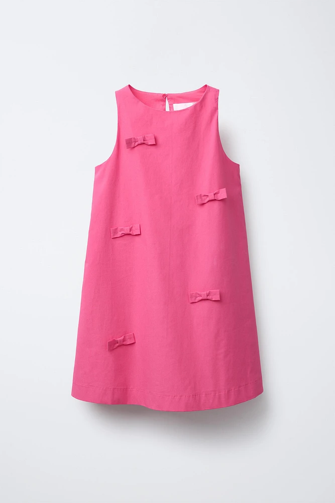 ROBE EN POPELINE AVEC LACETS