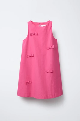 ROBE EN POPELINE AVEC LACETS