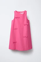 ROBE EN POPELINE AVEC LACETS