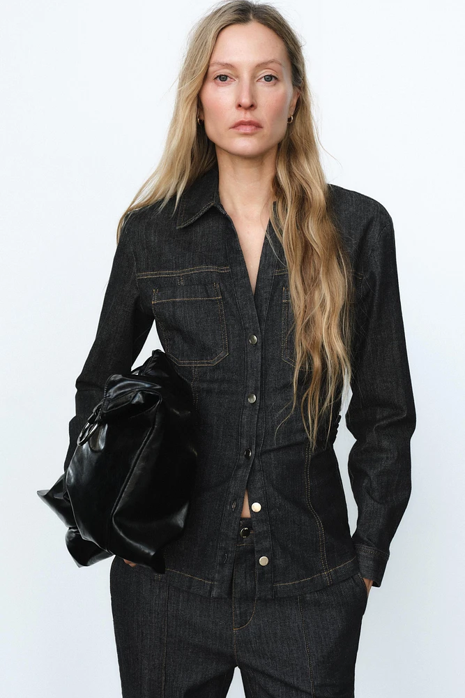 CHEMISE CINTRÉE EN DENIM