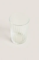 GLASS TUMBLER WITH LINES