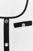 CONTRAST TRIM T-SHIRT