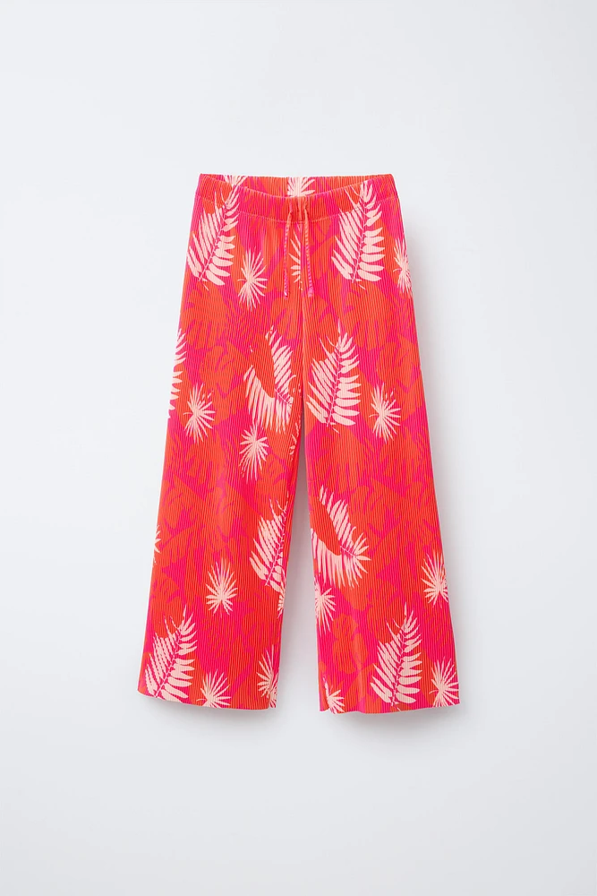 PANTALON PLISSÉ IMPRIMÉ