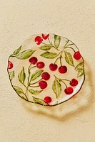ASSIETTE À DESSERT VERRE RECYCLABLE CERISES