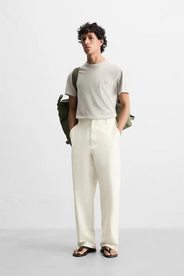 PANTALON STRAIGHT FIT COTON