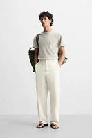PANTALON STRAIGHT FIT COTON