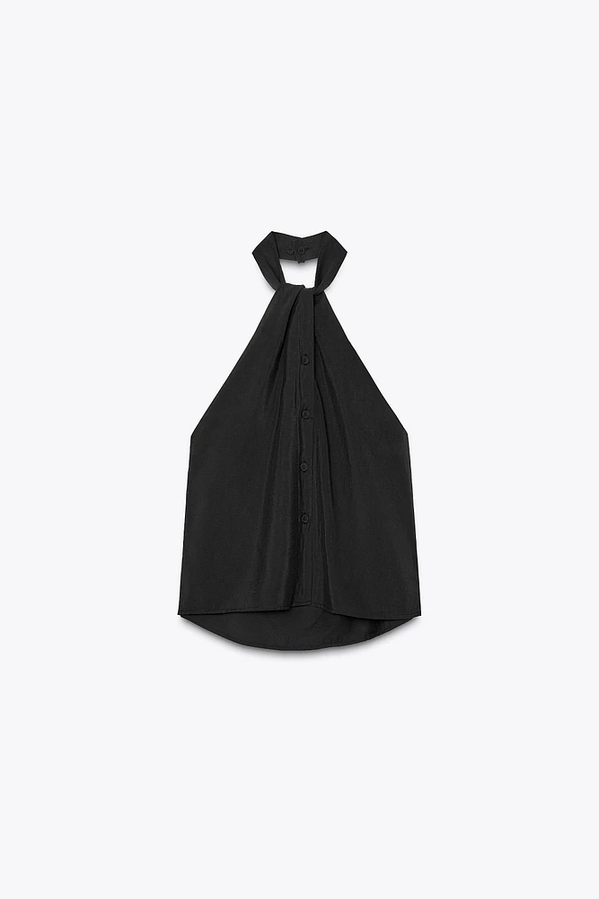 TOP GILET HALTER