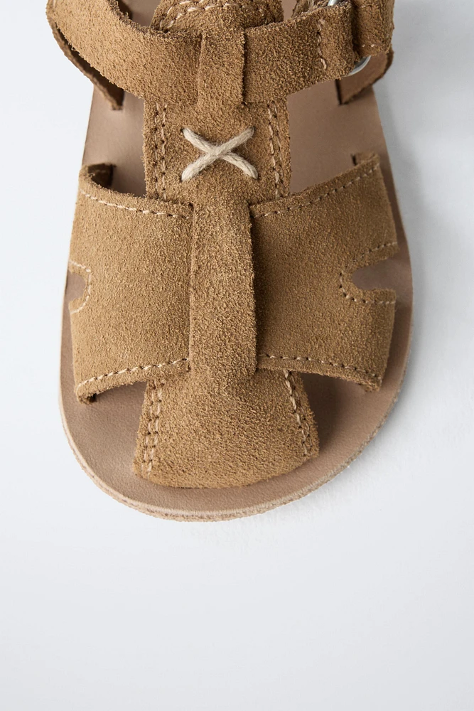 LEATHER FISHERMAN SANDALS