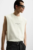 TEXT TECHNICAL TANK TOP