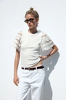 EMBROIDERED SLEEVE SHIRT