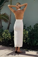 ROBE HALTER DRAPÉE