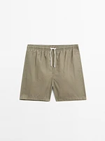Short de bain uni regular fit