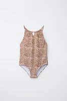6-14 ANS/ MAILLOT DE BAIN À IMPRIMÉ ANIMAL CUT OUT